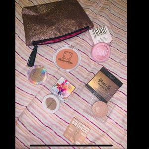 Ipsy sparkly ✨ make up bag with new make up